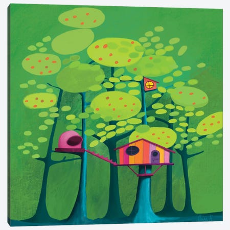 Tree House Canvas Print #REH58} by LaureH Canvas Art