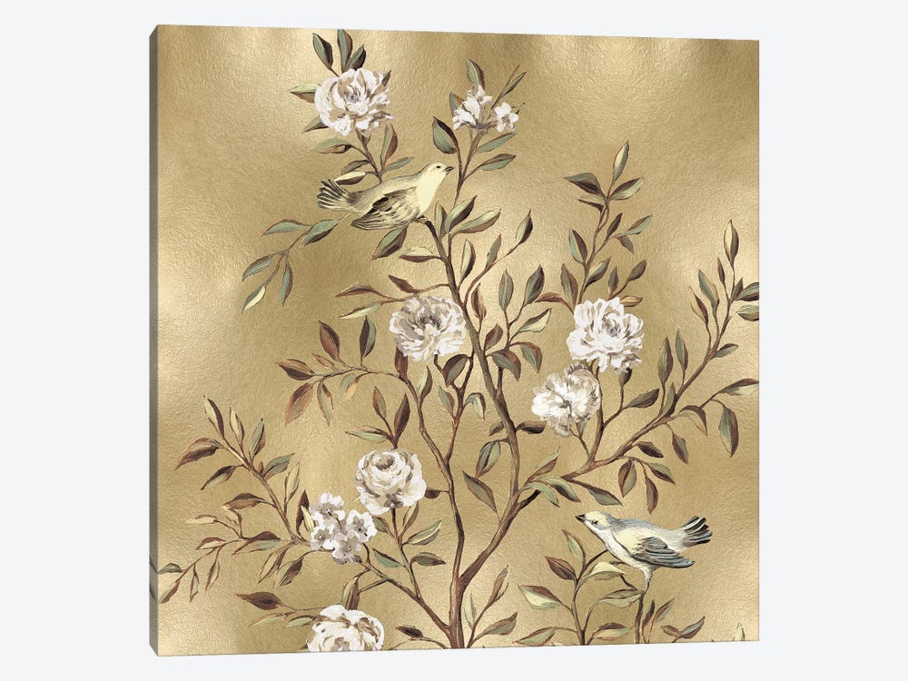 Chinoiserie In Gold I by Reneé Campbell 1-piece Art Print