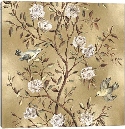 Chinoiserie In Gold II Canvas Art Print