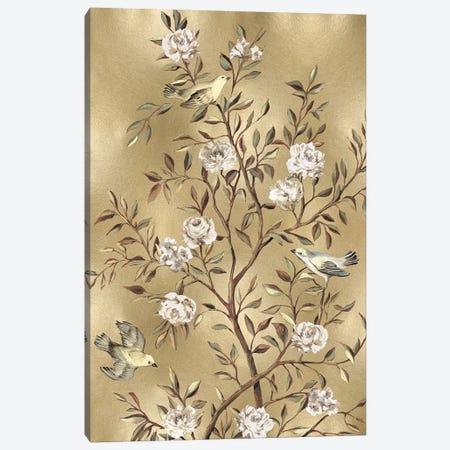 Chinoiserie In Gold III Canvas Print #REN12} by Reneé Campbell Canvas Artwork