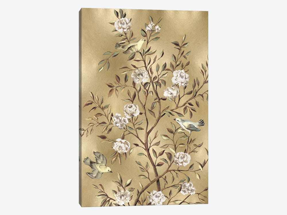Chinoiserie In Gold III by Reneé Campbell 1-piece Canvas Print