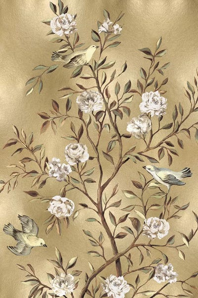 Shabby Chic Décor: Chinoiserie In Gold III by Reneé Campbell