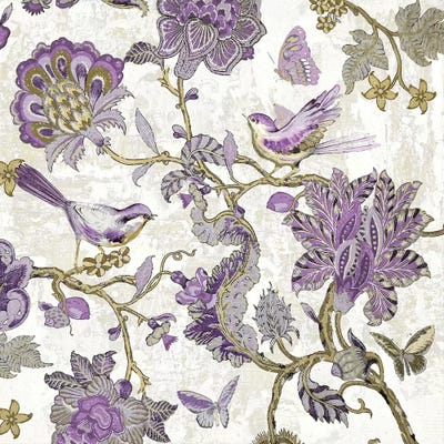 Passing Thru I - Amethyst I by Reneé Campbell metal wall art