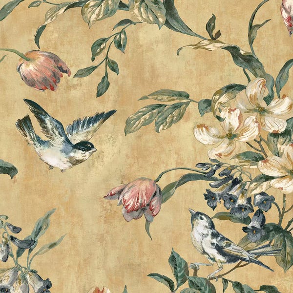 Shabby Chic Décor: Birdland I by Reneé Campbell