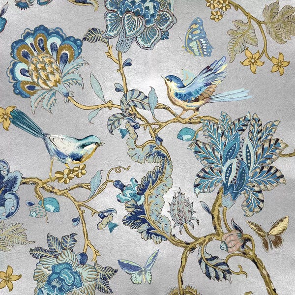 Shabby Chic Décor: Passing Thru I On Silver by Reneé Campbell