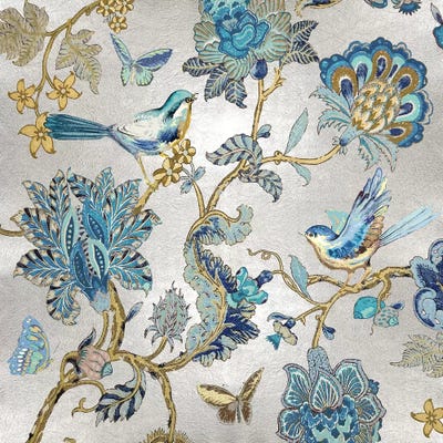 Passing Thru II On Silver by Reneé Campbell metal wall art