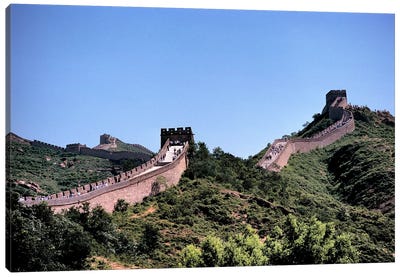 Badaling, Great Wall Of China, Hebei Province, People's Republic Of China Canvas Art Print - Monument Art