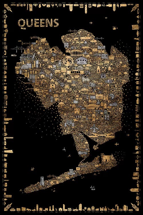 Glam New York Collection-Queens by Rafael Esquer wall art