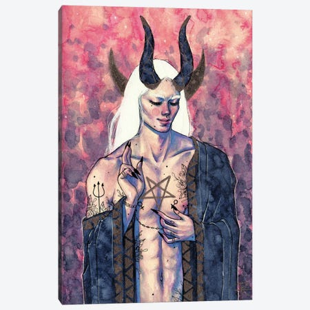 The Devil Canvas Print #RET28} by Roselin Estephanía Art Print
