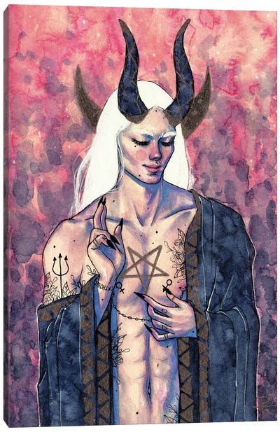 The Devil Canvas Art Print - Roselin Estephania