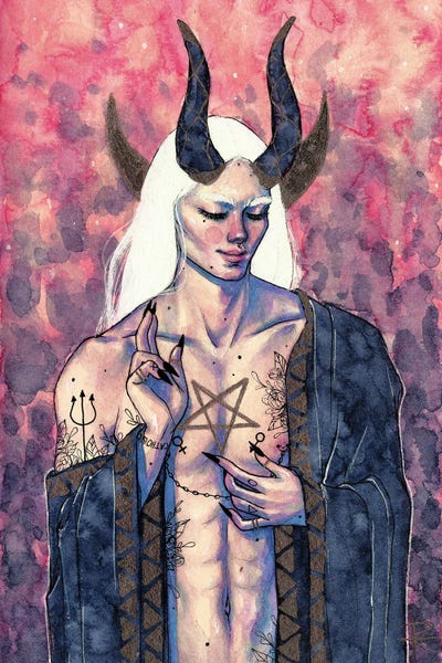 Goth Art: The Devil by Roselin Estephanía