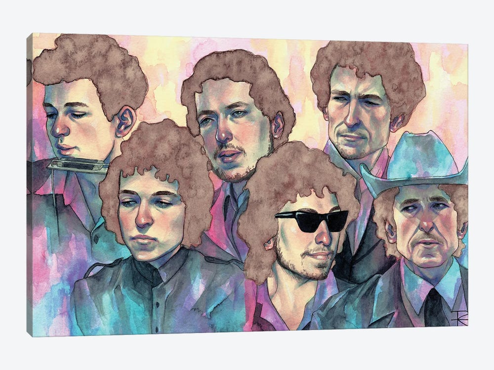Dylan Through The Decades by Roselin Estephanía 1-piece Canvas Artwork