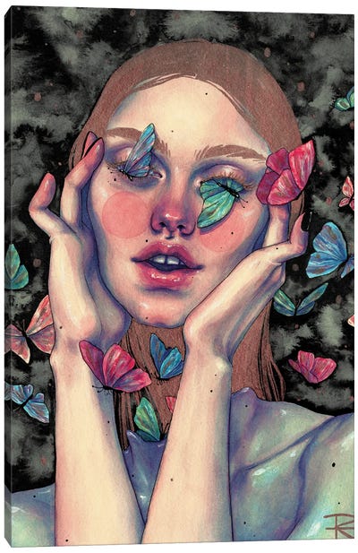 No Más Mariposas Canvas Art Print - Roselin Estephania