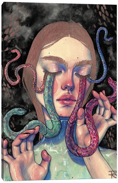 Lágrimas De Serpiente Canvas Art Print - Roselin Estephania