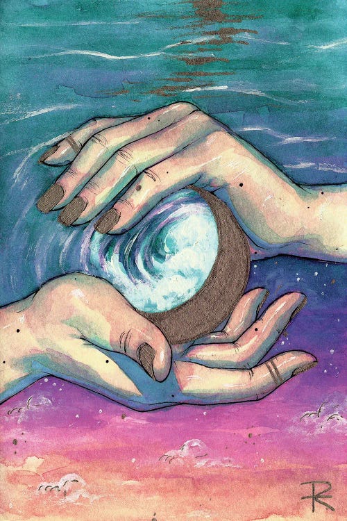 The Moon by Roselin Estephanía wall art