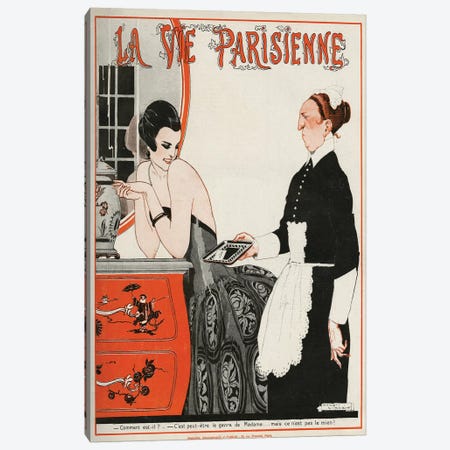 1922 La Vie Parisienne Magazine Cover Canvas Print #REV2} by Rene Vincent Art Print