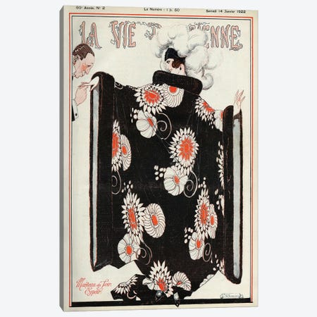 1922 La Vie Parisienne Magazine Cover Canvas Print #REV4} by Rene Vincent Canvas Artwork