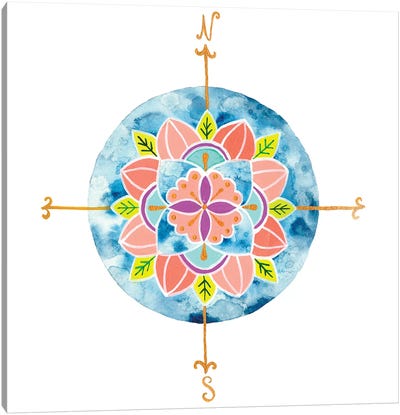 Blue Mandala I Canvas Art Print