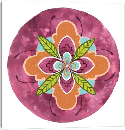 Maroon Mandala I Canvas Art Print