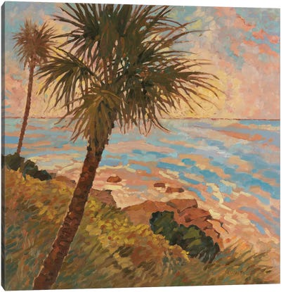 Palm Breeze II Canvas Art Print - Graham Reynolds