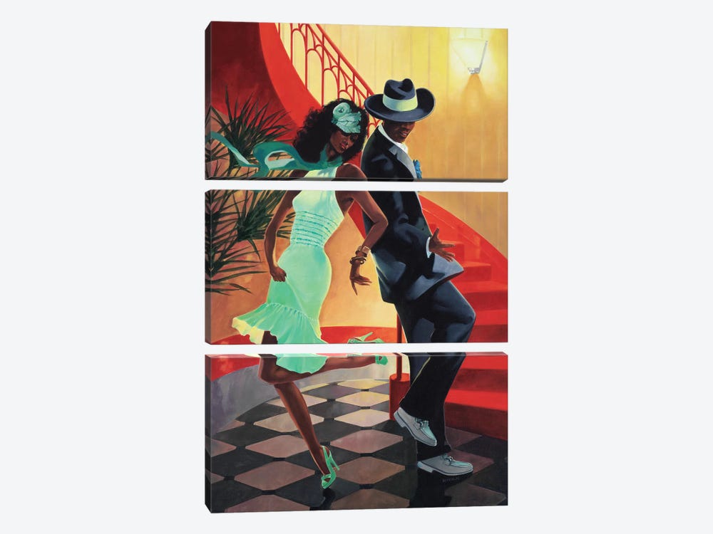 Night Out IV by Graham Reynolds 3-piece Canvas Wall Art