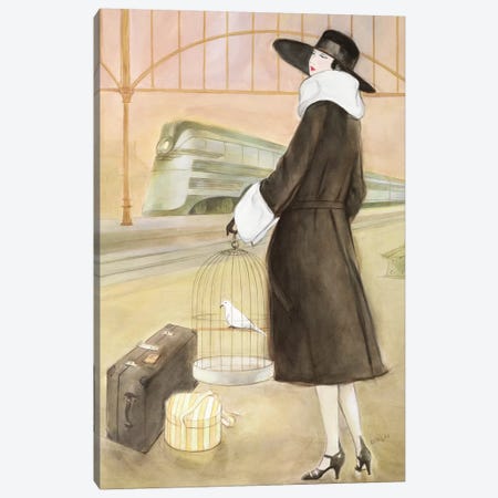 Vintage Lady II Canvas Print #REY8} by Graham Reynolds Canvas Art