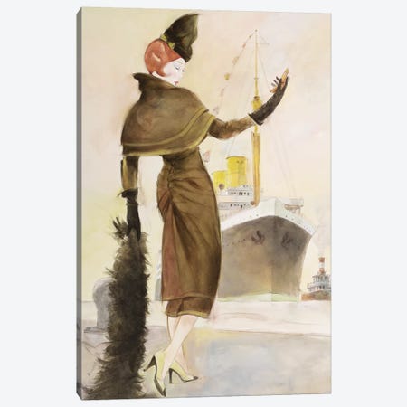 Vintage Lady III Canvas Print #REY9} by Graham Reynolds Canvas Art