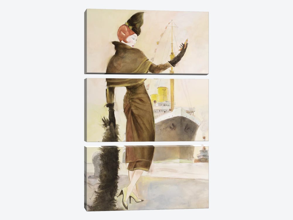 Vintage Lady III by Graham Reynolds 3-piece Art Print