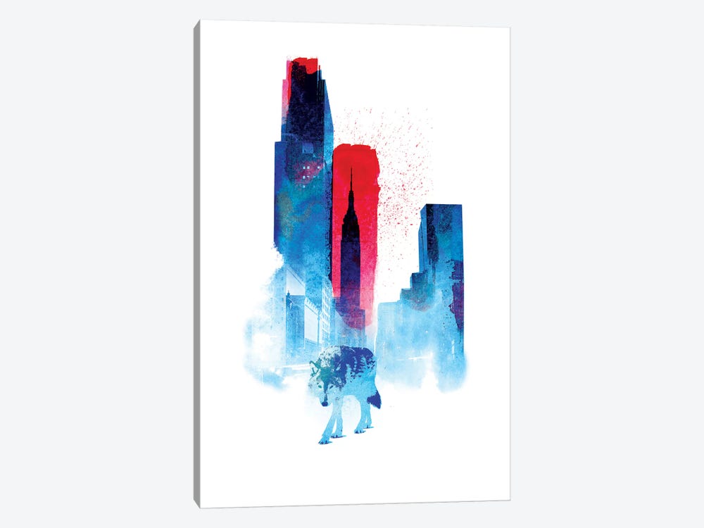 The Wolf Of The City by Robert Farkas 1-piece Canvas Artwork