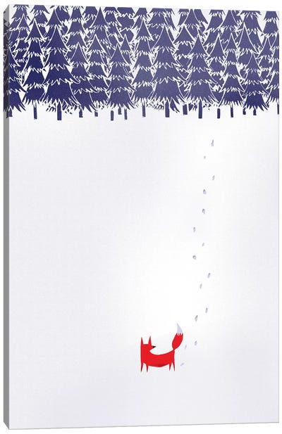 Alone In The Forest Canvas Art Print - Robert Farkas