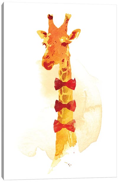 Elegant Giraffe Canvas Art Print