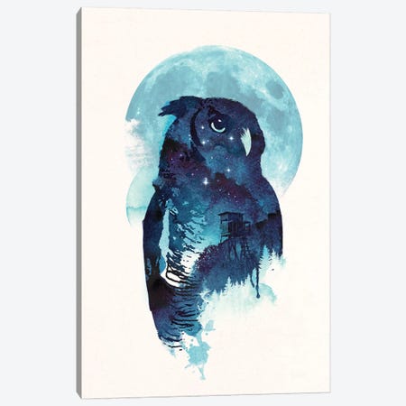 Midnight Owl Canvas Print #RFA34} by Robert Farkas Canvas Art