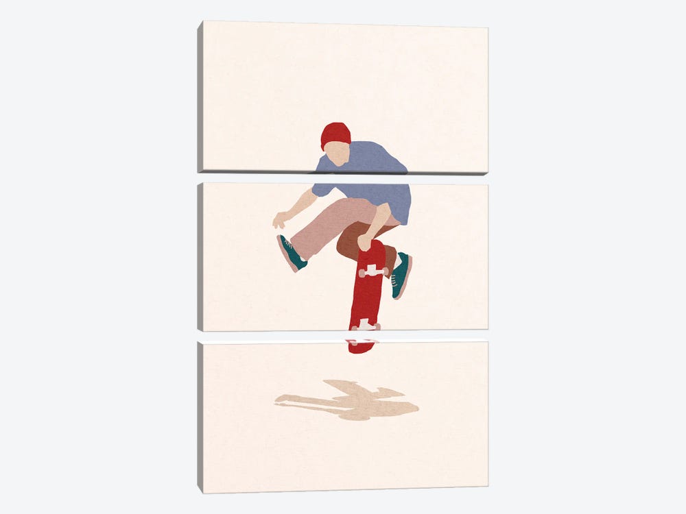Skate Airwalk by Robert Farkas 3-piece Canvas Print