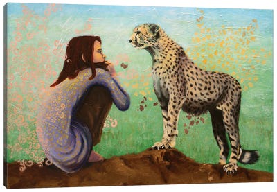 Cheetah Canvas Art Print - Rebeca Fuchs