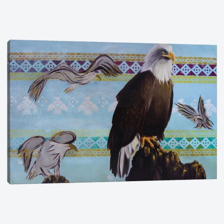 Bald Eagle Canvas Print #RFC1} by Rebeca Fuchs Canvas Wall Art
