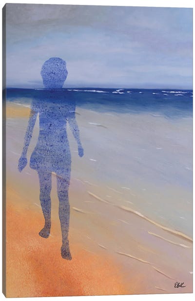 Masuka Reflections Canvas Art Print - Purple Abstract Art