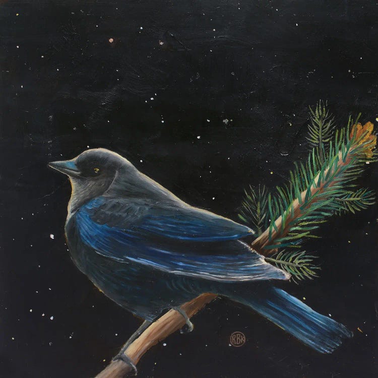 Rusty Blackbird by Rebeca Fuchs wall art