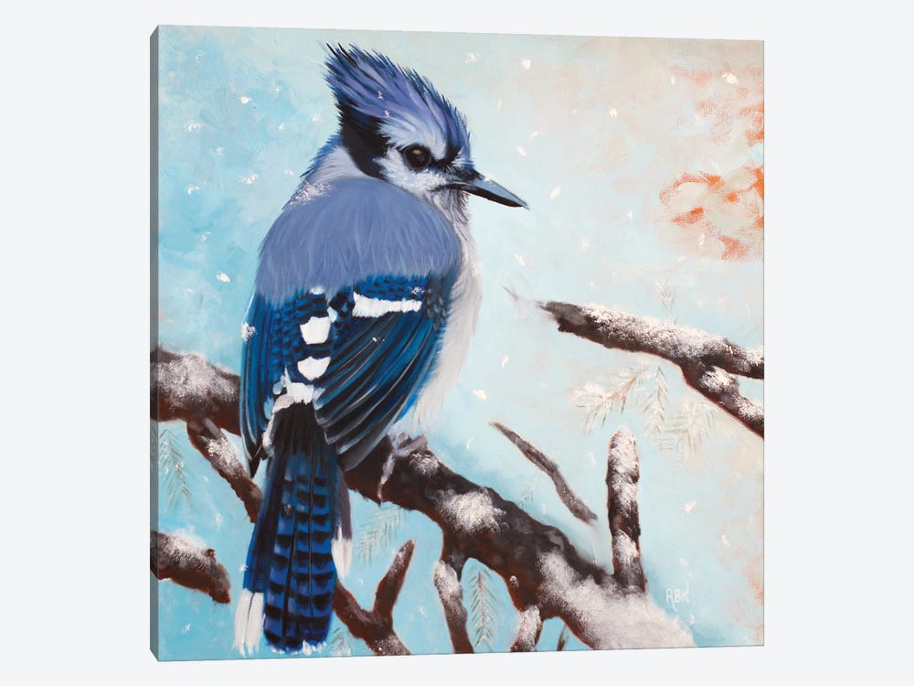 Bluejay by Rebeca Fuchs 1-piece Canvas Art Print