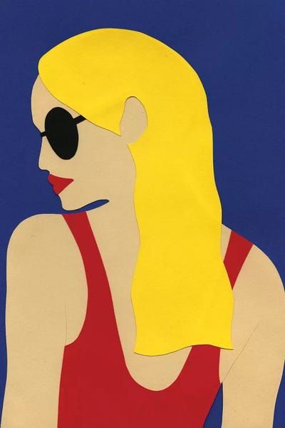 Women's Swimsuits: Sunglasses And Blond Hair by Rosi Feist