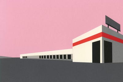 Sunset Warehouse by Rosi Feist canvas print