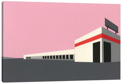 Sunset Warehouse Canvas Art Print - Rosi Feist