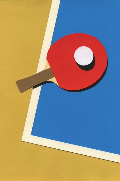 Kids Sports Art: Table Tennis Team Red by Rosi Feist