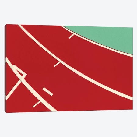 Tartan Track Canvas Print #RFE105} by Rosi Feist Canvas Art Print