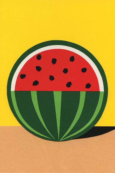 Pop Art Kitchen: Three Quarter Watermelon by Rosi Feist