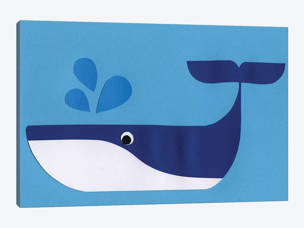 Whale Paloo by Rosi Feist 1-piece Canvas Artwork