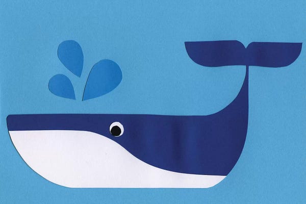 Kids Nautical Art: Whale Paloo by Rosi Feist
