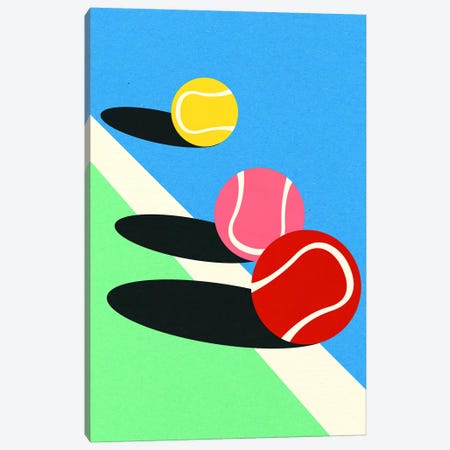 3 Tennis Balls Canvas Print #RFE120} by Rosi Feist Canvas Art