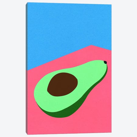 Avocado On The Table Canvas Print #RFE122} by Rosi Feist Canvas Wall Art