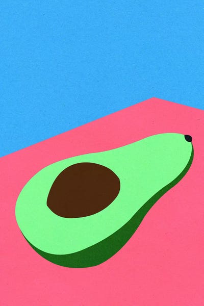 Pop Art Kitchen: Avocado On The Table by Rosi Feist