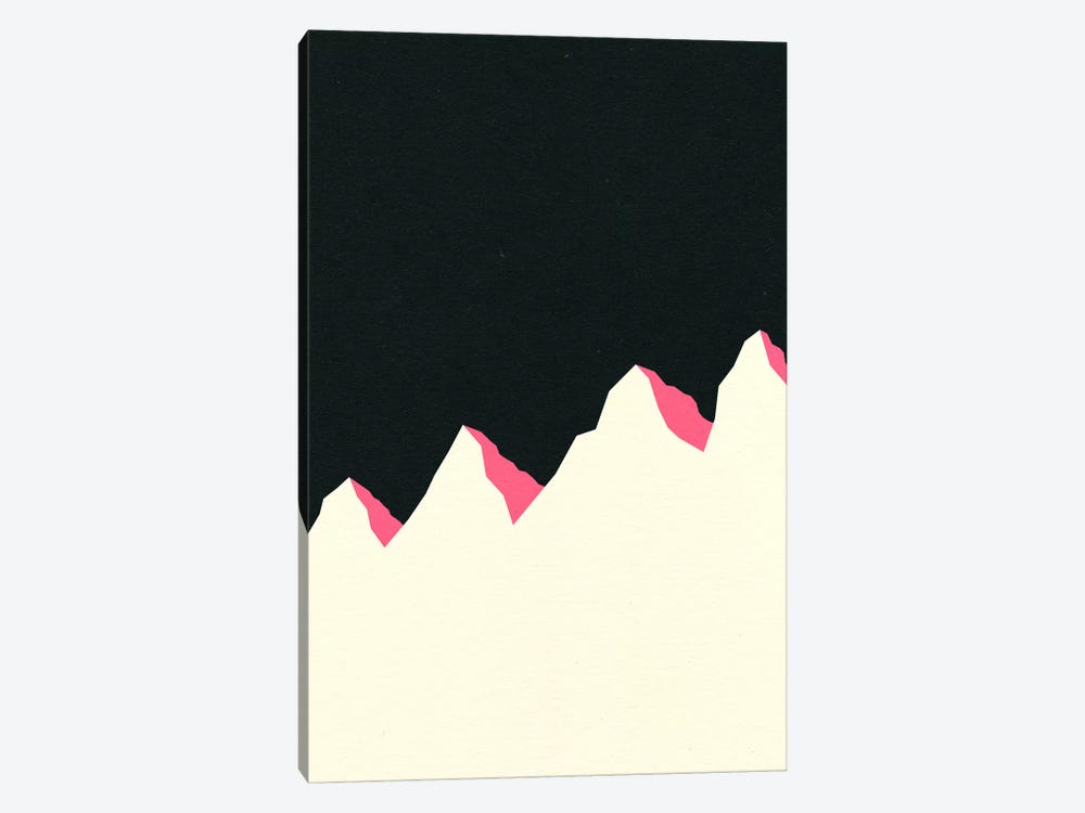 Dark Night White Mountains by Rosi Feist 1-piece Canvas Wall Art